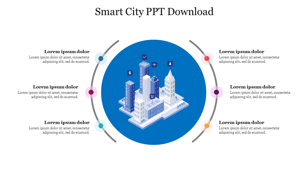 Free - Get Engaging Smart City PPT Download Slide PowerPoint